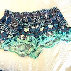 Never worn shorts or swim cover up